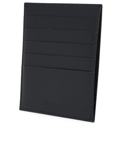 Shop Jil Sander Man  Black Leather Card Holder