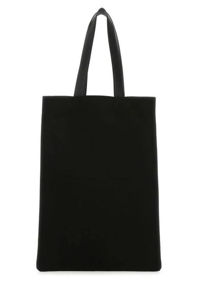 Jil Sander Large Rectangular Tote Bag With Dual Handles In Black