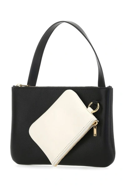 Shop Jil Sander Woman Black Nappa Leather Handbag