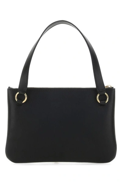 Shop Jil Sander Woman Black Nappa Leather Handbag