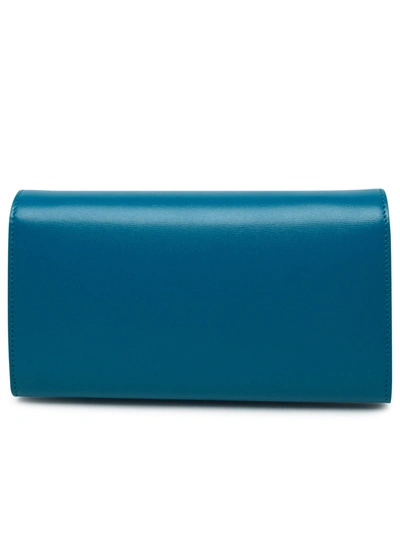 Shop Jil Sander Woman  Light Blue Leather All-day Bag