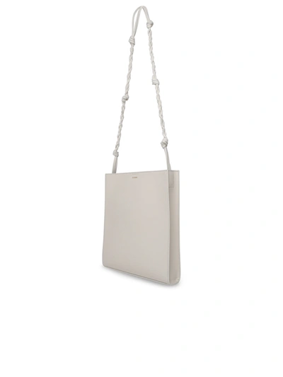 Shop Jil Sander Woman  Tangle Bag In White Leather