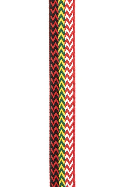 Shop Lanvin Man Multicolor Polyester Curb Belt