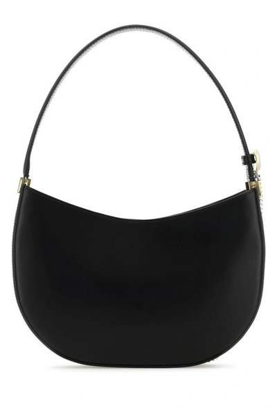 Shop Magda Butrym Woman Black Leather Medium Vesna Handbag