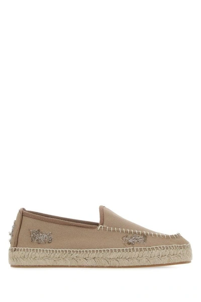 Shop Maison Margiela Man Biscuit Canvas Espadrilles In Brown