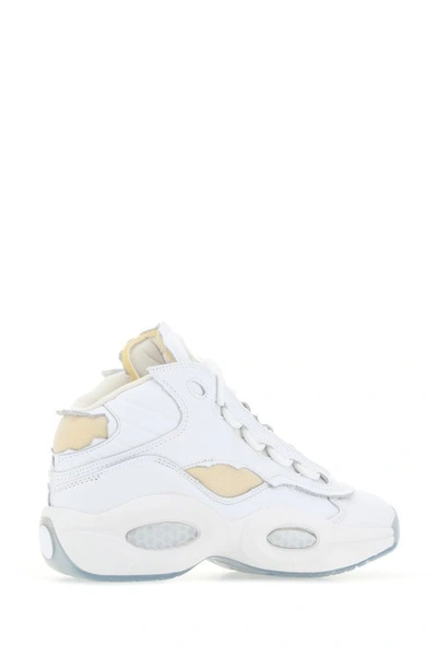 Shop Maison Margiela Unisex White Leather Project 0 Tq Memory Of Sneakers