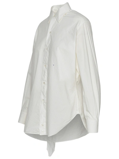 Shop Maison Margiela Woman  White Cotton Shirt