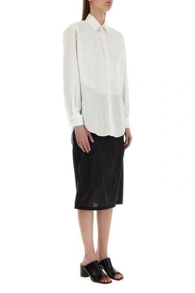 Shop Maison Margiela Woman White Poplin Shirt