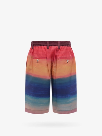 Shop Marni Man Bermuda Shorts Man Multicolor Bermuda Shorts