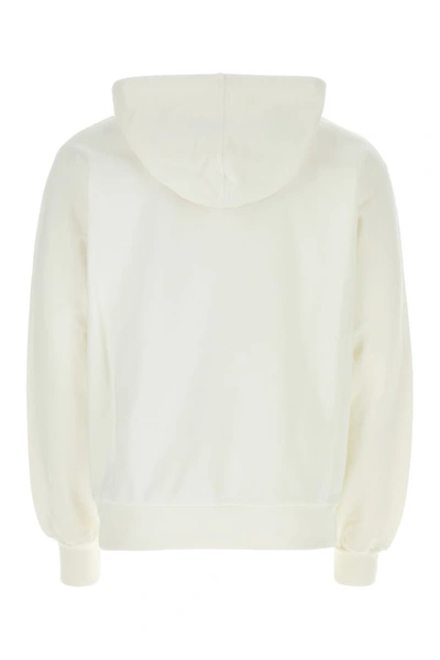 Shop Marni Man Ivory Cotton Sweatshirt In White