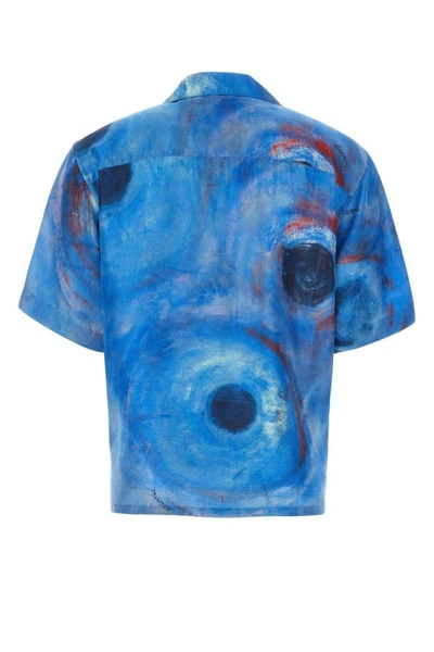 Shop Marni Man Printed Silk Shirt In Multicolor