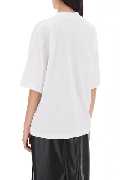 Shop Marni T-shirt With Logo Print Women In White