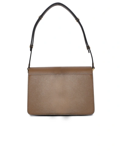 Shop Marni Woman  Trunk Bag In Brown Leather