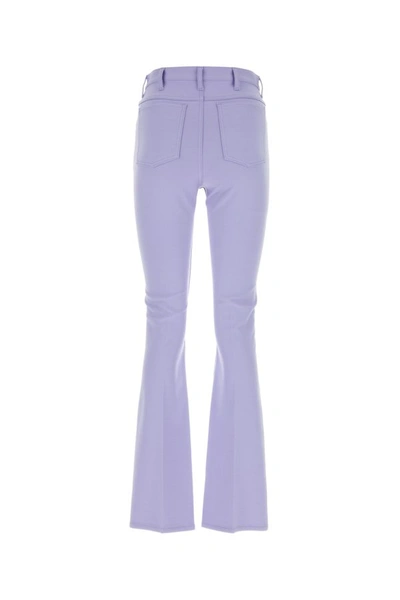 Shop Marni Woman Lilac Stretch Jersey Pant In Purple