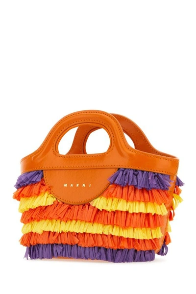 Shop Marni Woman Multicolor Fabric Micro Tropicalia Summer Handbag