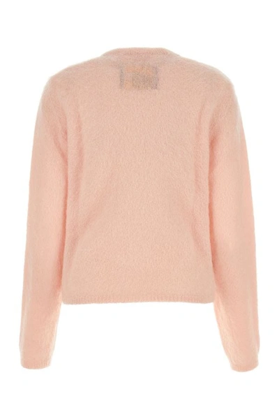 Shop Marni Woman Pastel Pink Mohair Blend Sweater