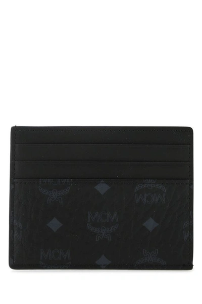 Shop Mcm Man Printed Fabric Card Holder In Multicolor