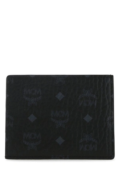 Shop Mcm Man Printed Fabric Card Holder In Multicolor