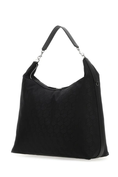 Shop Mcm Unisex Black Nylon Aren Shoulder Bag