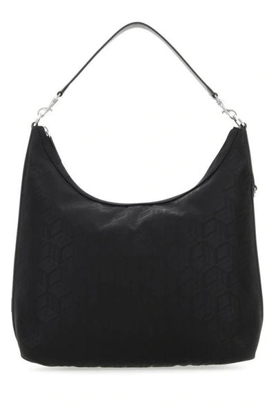Shop Mcm Unisex Black Nylon Aren Shoulder Bag