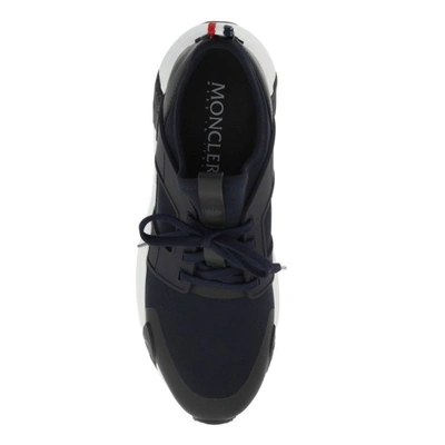 Shop Moncler Men Basic 'lunarove' Sneakers In Black