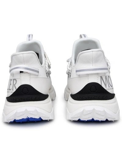 Shop Moncler Woman  White Polyamide Trail Grip Sneakers
