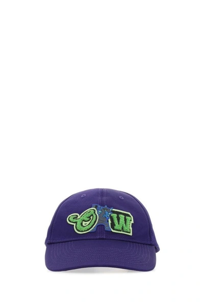 Off-white Varsity Cap In Purple
