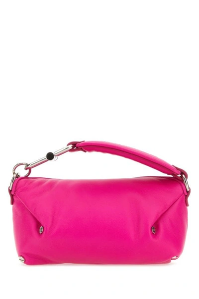 Shop Off-white Off White Woman Fuchsia Leather Sand Diego S Handbag In Pink