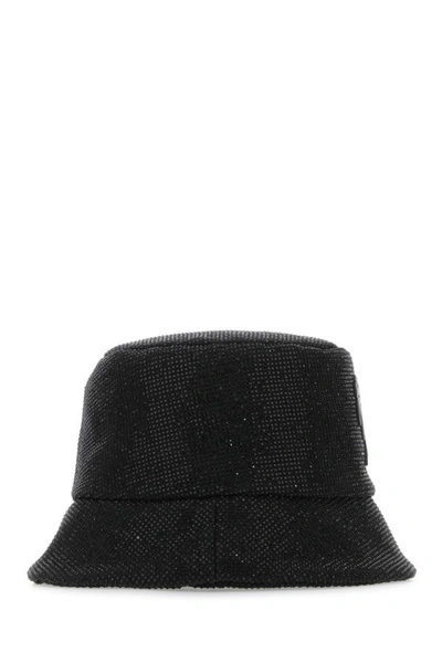 Shop Palm Angels Woman Black Cotton Hat