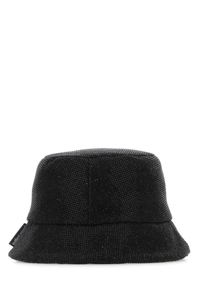 Shop Palm Angels Woman Black Cotton Hat
