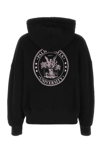 Palm Angels Black College Classic Hoodie In Black