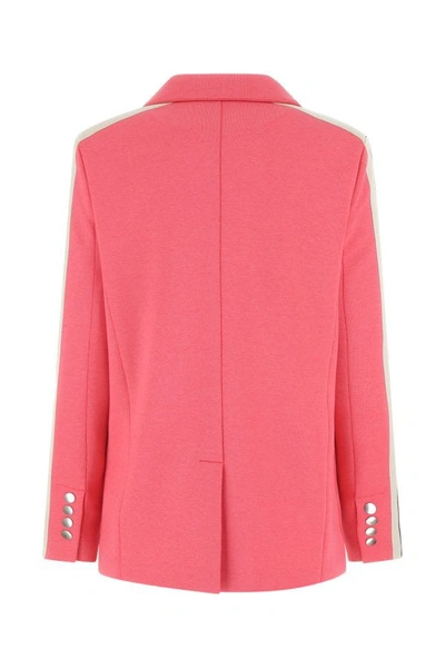 Shop Palm Angels Woman Pink Cotton Blend Jacket
