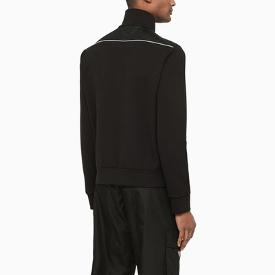 Shop Prada Black Sweatshirt With Zip Men