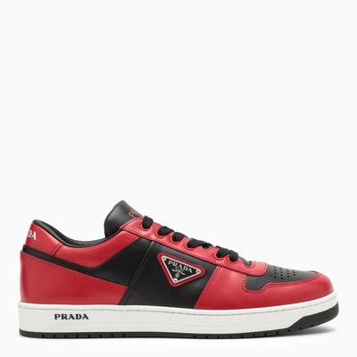 Shop Prada Downtown Red/black Trainer Men