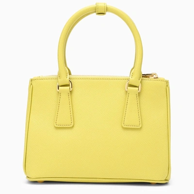 Shop Prada Galleria Mini Cedar Bag Women In Yellow