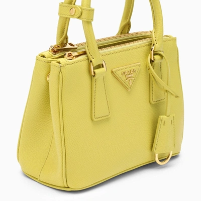 Shop Prada Galleria Mini Cedar Bag Women In Yellow