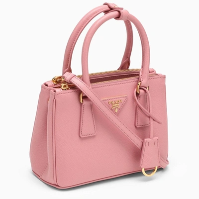 Shop Prada Galleria Mini Pink Bag Women