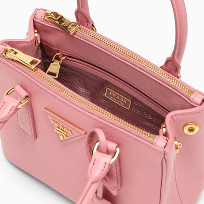 Shop Prada Galleria Mini Pink Bag Women