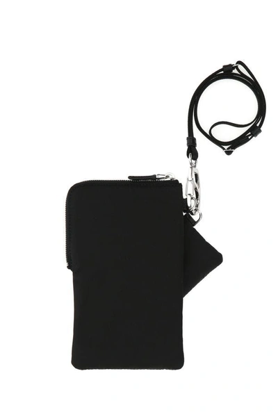 Shop Prada Man Black Nylon Phone Case