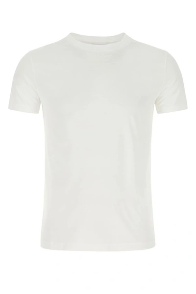 Shop Prada Man White Cotton T-shirt Set