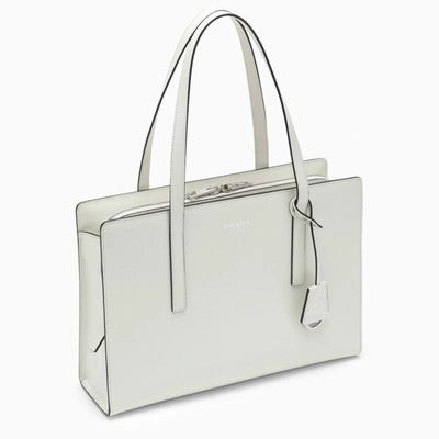 Shop Prada Re-edition 1995 Medium Bag In White Brushed Leather Women