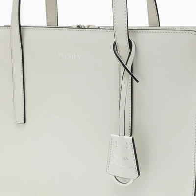 Shop Prada Re-edition 1995 Medium Bag In White Brushed Leather Women