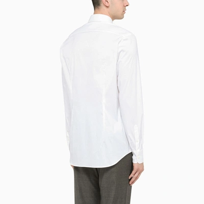 Shop Prada White Long Sleeve Shirt Men