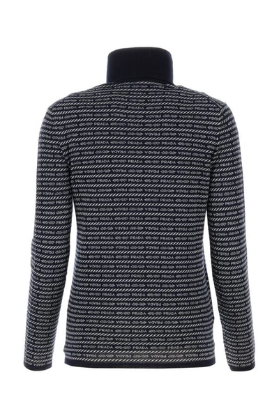 Shop Prada Woman Embroidered Wool Sweater In Multicolor