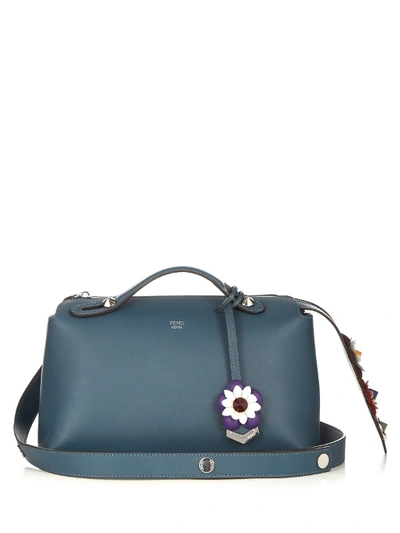 Fendi Small By The Way Flower Satchel Bag, Blue Multi