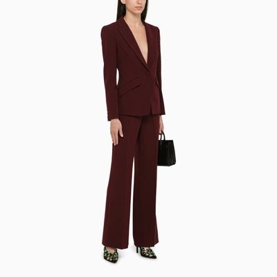 Shop Roland Mouret Brown Palazzo Trousers Women In Red