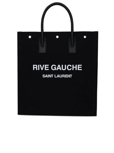 Shop Saint Laurent Man  Black Canvas Bag