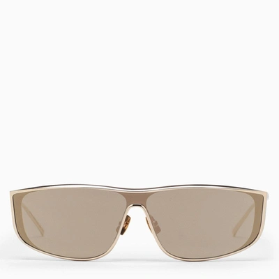 Shop Saint Laurent Sl 605 Luna Gold Sunglasses Women In Silver