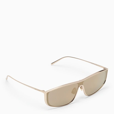 Shop Saint Laurent Sl 605 Luna Gold Sunglasses Women In Silver