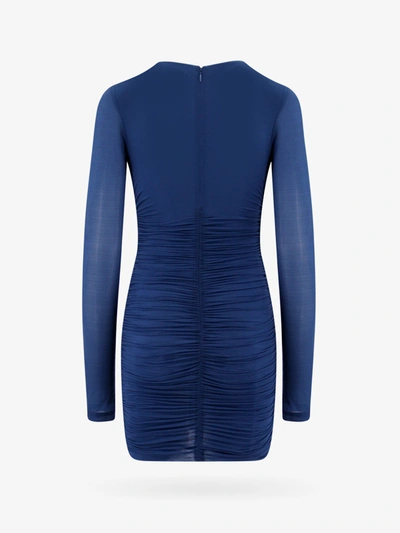 Shop Saint Laurent Woman Dress Woman Blue Dresses